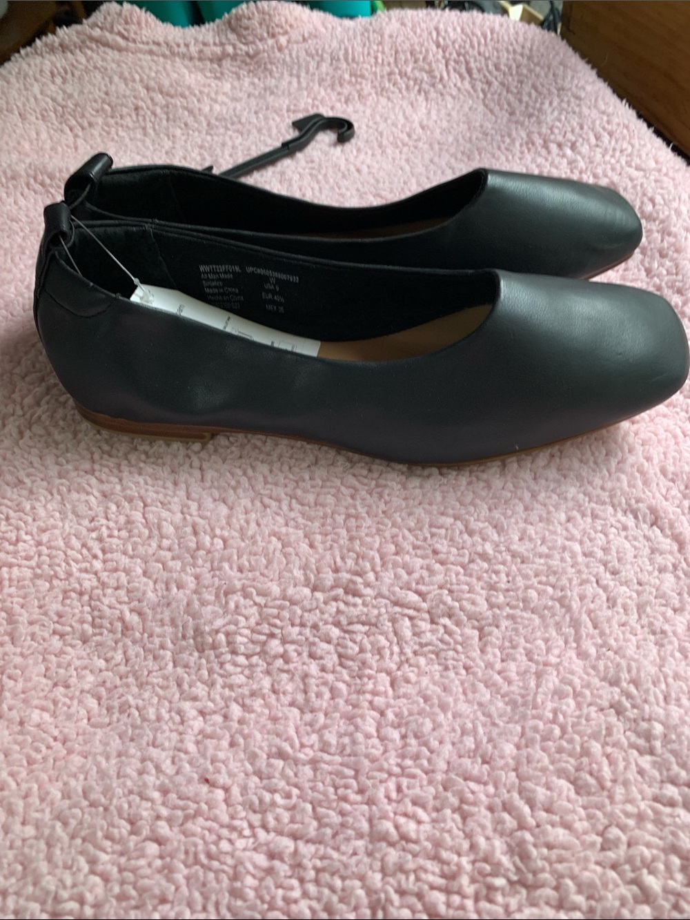 Women's Black Ballet Time and Tru Flats with Back Bow